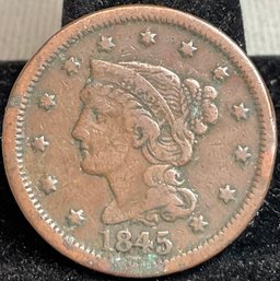 1845 Braided Hair Large Cent