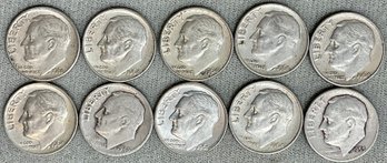 #1 - 10pc Silver Roosevelt Dimes