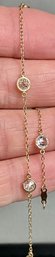 14k Gold Diamonique CZ Bracelet/Anklet