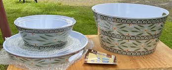 Temptations Old World 13pc Melamine Entertaining Set - New