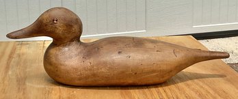 Ceramic Duck Decoy - Faux Wood Finish