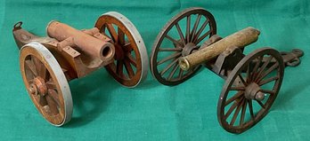 2 Decorative Cannons