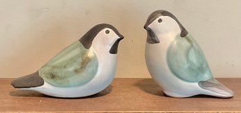 2 Pottery Birds