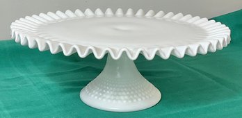 Milk Glass Cake Stand