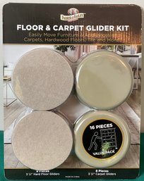 16pc Floor & Carpet Glider Kit - New