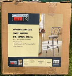 Round Hill Adjustable Swivel Barstool - New