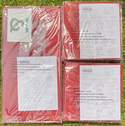 Tidy & Co. Collapsible Storage Boxes - New - Burgundy