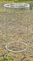White Metal Plant Stand