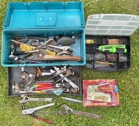 Blue Toolbox W/ Assorted Tools