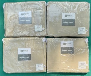 4 JC Penny Home Collection Drapery Panels - New