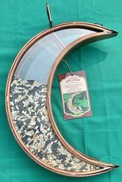Crescent Moon Hanging Bird Feeder - New