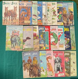 24 Vintage Jack & Jill Magazines - 1950/60s
