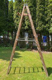 10 Foot Wooden Step Ladder