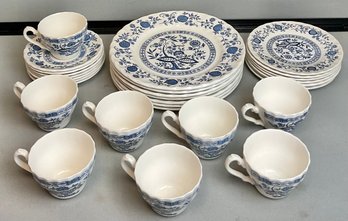 29pc Myott Meakin Blue/ White China - Made England