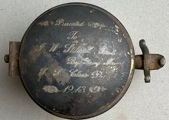 Antique Silver Plate Presentation Shave Mug - 1913