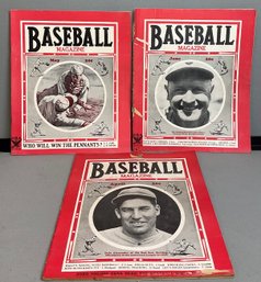 3pc - Vintage 1930s Baseball Magazines