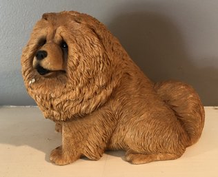 Vintage Sandicast Red Chow Doorstop Figurine