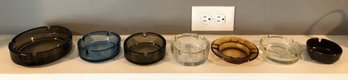 7pc Vintage Ashtrays