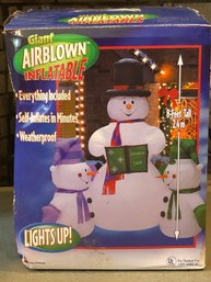 8ft Giant Inflatable Snowmen - Lights Up