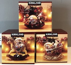 3pc Kirkland Signature Mini Water Globes - New