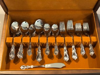 Wallace Stainless Silverware Service For 12
