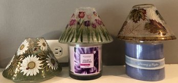 Candles & Crackled Glass Tops