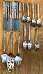 36pc Roger Bros. Love Aka Precious Flower Silverware
