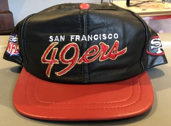 Vintage Leather San Francisco 49ers Hat