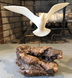 John Perry Driftwood Seagull Sculpture