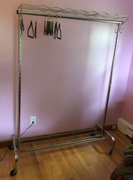 Metal Rolling Clothes Rack