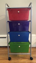 Rolling 4 Drawer Organizer