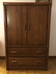 Vintage Oak Broyhill Tall Dresser/ Armoire