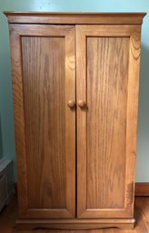 Oak Movie Cabinet