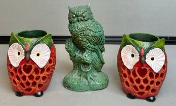 3pc Owl Figures