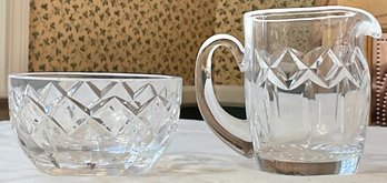 Waterford Crystal Sugar Bowl & Creamer