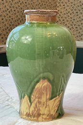 Vintage Green Glaze Vase