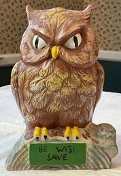 Vintage Ceramic Owl Bank