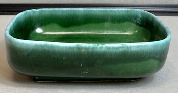Vintage Hull Green Drip Glaze Planter