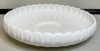 Milk Glass Chip N Dip Plate