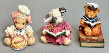 3 Figurines - Mary Moo Moo/ This Little Piggy