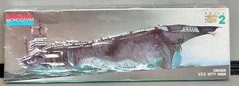 1991 Monogram U.S.S. Kitty Hawk Carrier Model - New