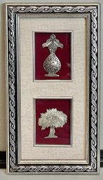 Wall Art W/ Silver Vase & Tree
