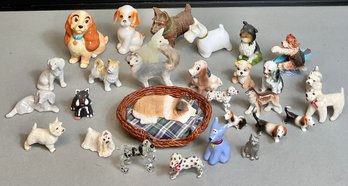 Large Dog Figurine Lot
