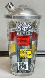 Mid Century Paris Theme Cocktail Shaker