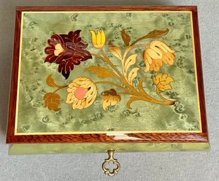 #8 - Reuge Italy Inlaid Music Jewelry Box