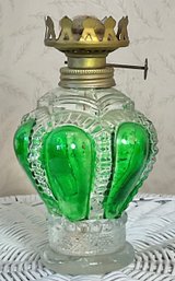 Vintage Glass Oil Lamp