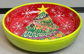 Ceramic Christmas Serving Bowl - Spain