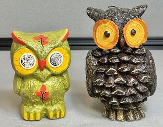 Owl Ceramic Bank & Candle