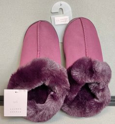Lauren Conrad Faux Fur Collar Clogs - New - Size L 8-9