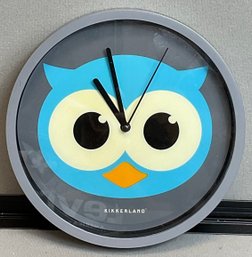 Kikkerland Quartz Owl Clock